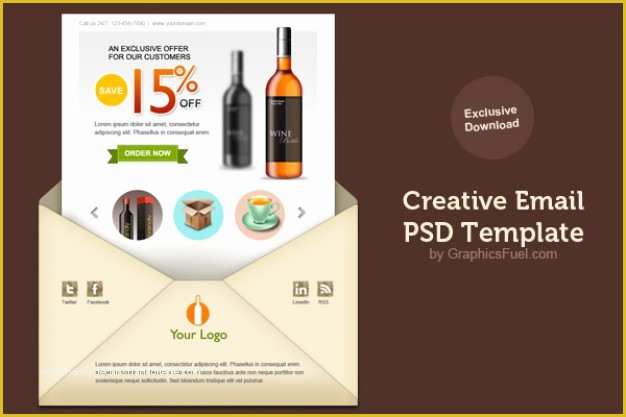 Email Newsletter Templates Free Download Of Creative Email Newsletter Psd Template Psd File