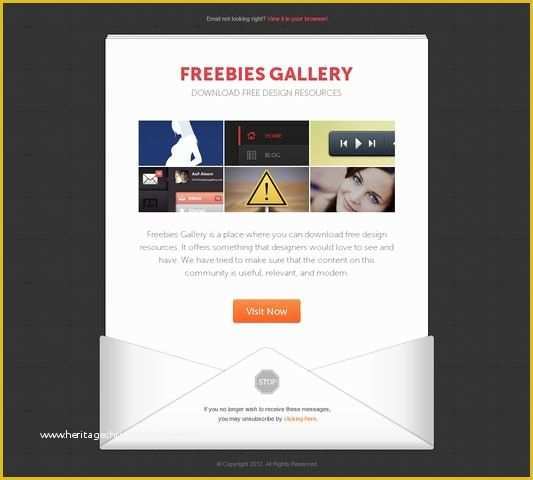 Email Newsletter Templates Free Download Of Email Newsletter Template Free Vector 365psd
