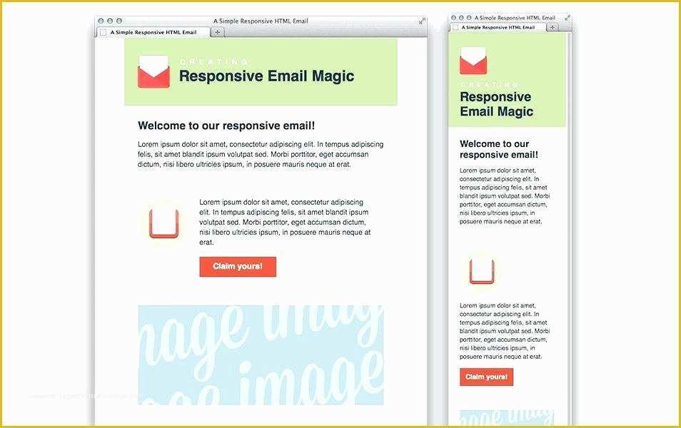 Email Newsletter Templates Free Download Of Simple Responsive Email Template – Btcromaniafo