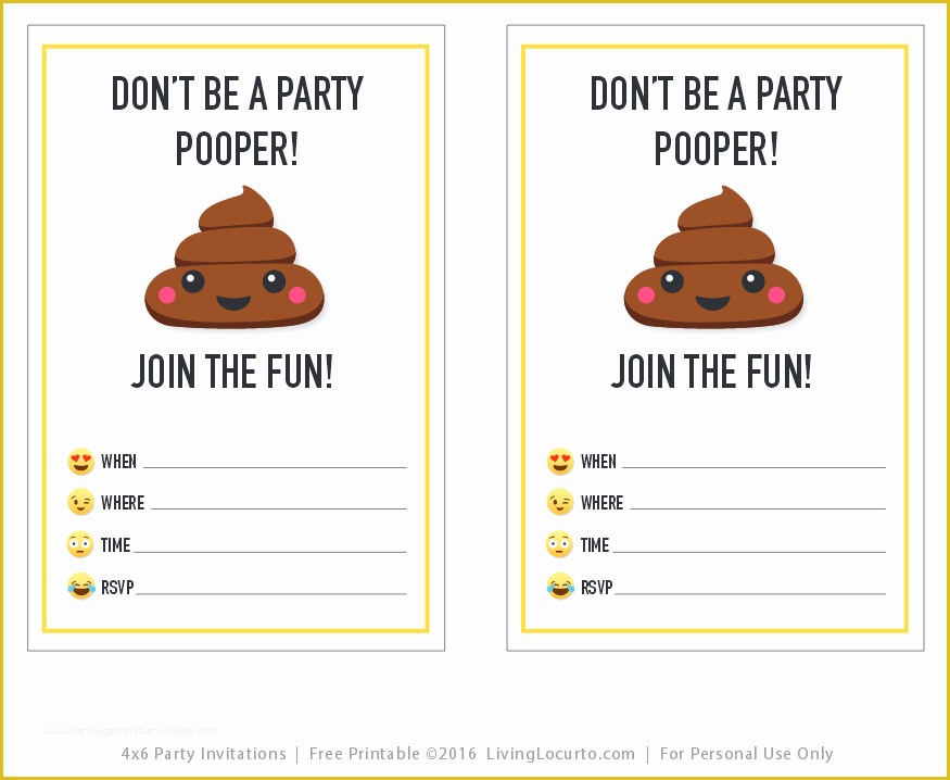 Emoji Birthday Party Invitation Template Free Of Emoji Birthday Invitations Printable Free