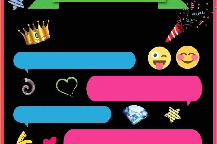 Emoji Birthday Party Invitation Template Free Of Free Printable Emoji Chat Invitation Template