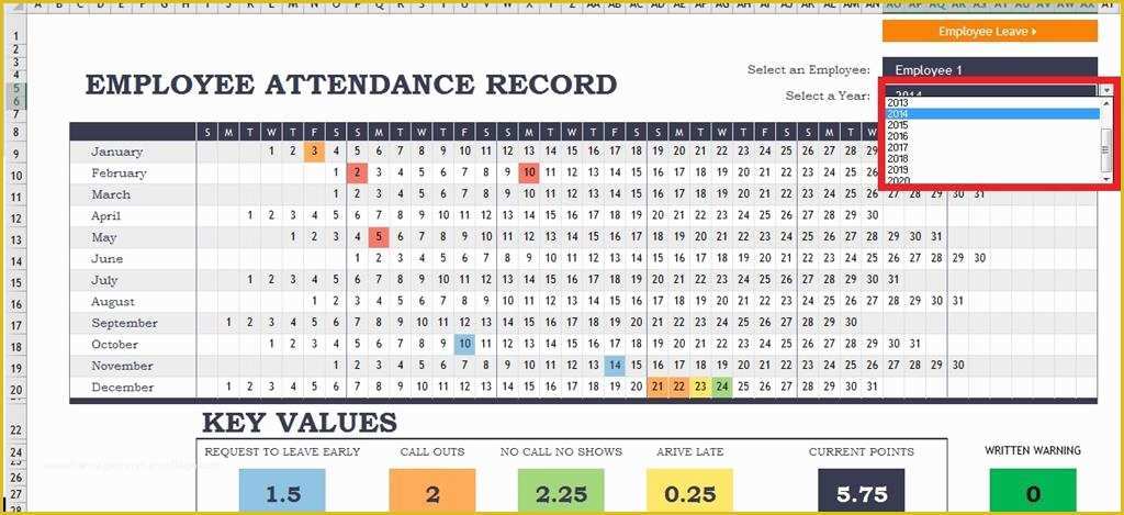 Employee attendance Tracker Template Free Of 12 Employee Tracking Templates Excel Pdf formats