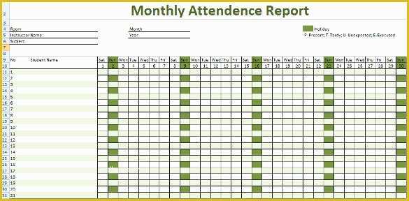 Employee attendance Tracker Template Free Of attendance Tracking Template 10 Free Word Excel Pdf