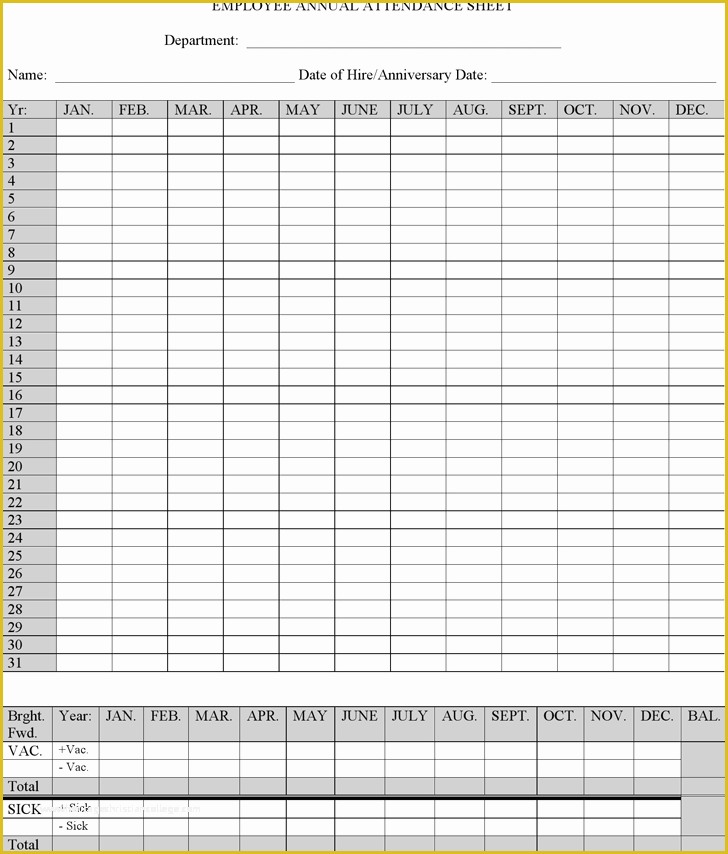 Employee attendance Tracker Template Free Of Employee attendance Sheet Tracker