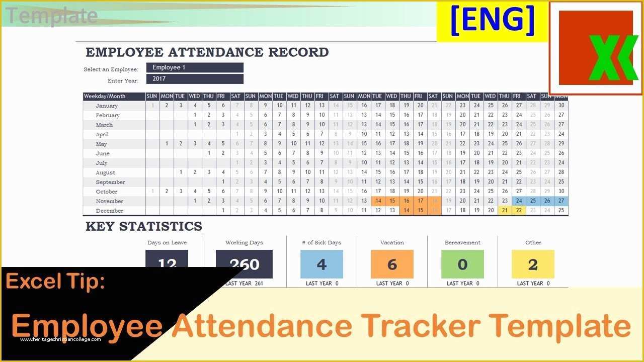 Employee attendance Tracker Template Free Of [eng] Employee attendance Tracker Template Free Excel