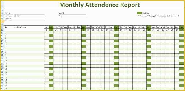 Employee attendance Tracker Template Free Of Free Employee attendance Calendar