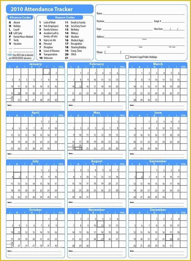 Employee attendance Tracker Template Free Of Printable 2017 Employee attendance Calendar