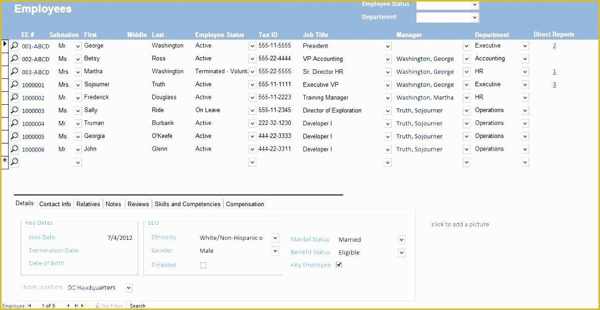 Employee Database Excel Template Free Of 10 Free Employee Database Template In Excel