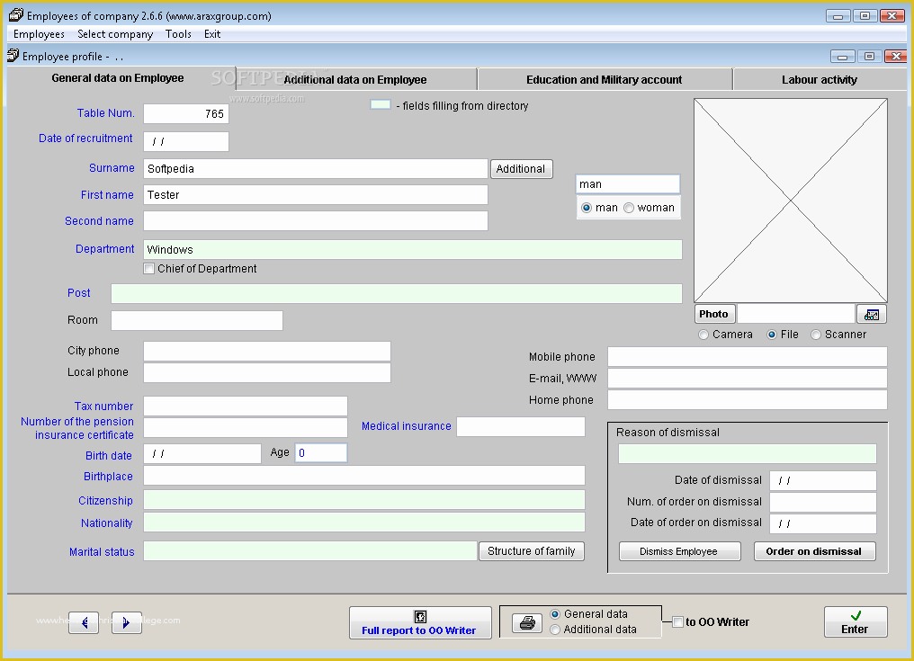 Employee Database Excel Template Free Of Human Resources Freeware software Free Employee Data