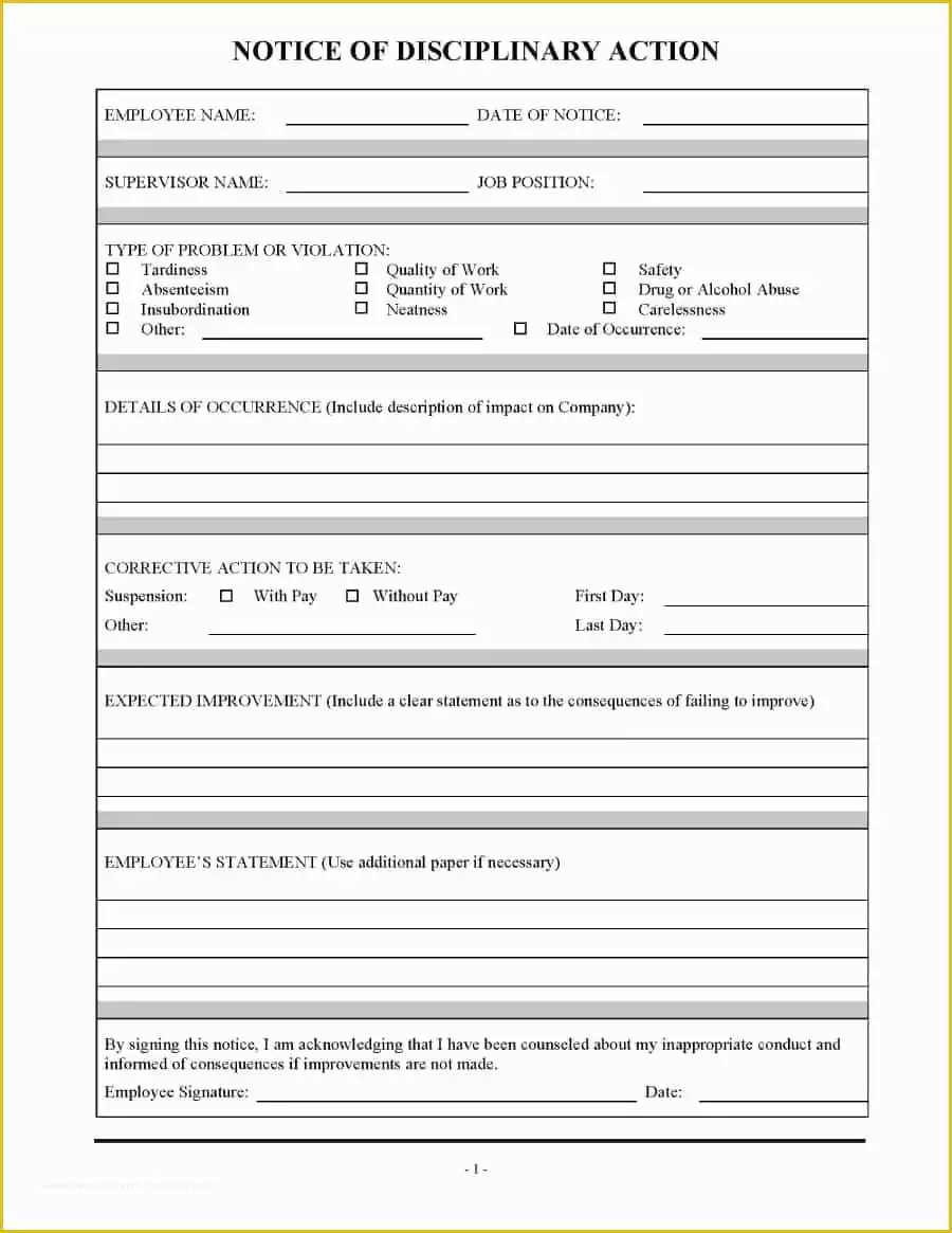 employee-disciplinary-form-template-free-of-46-effective-employee-write