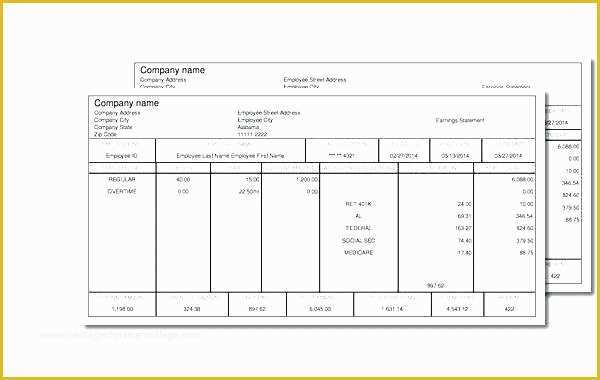 Employee Pay Stub Template Free Of Fice Pay Stub Template 7 Make Stubs Templates Free