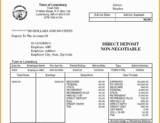 Employee Pay Stub Template Free Of Pay Stub Template Free