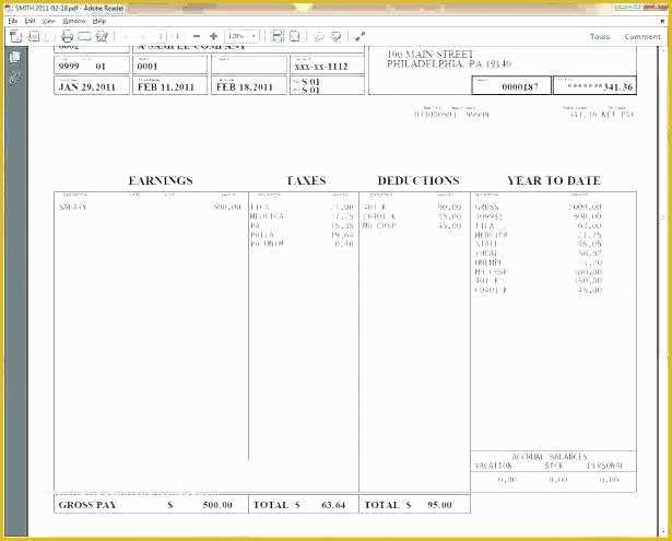 Employee Pay Stub Template Free Of Paycheck Stub Free Fake Pay Stubs Printable Template