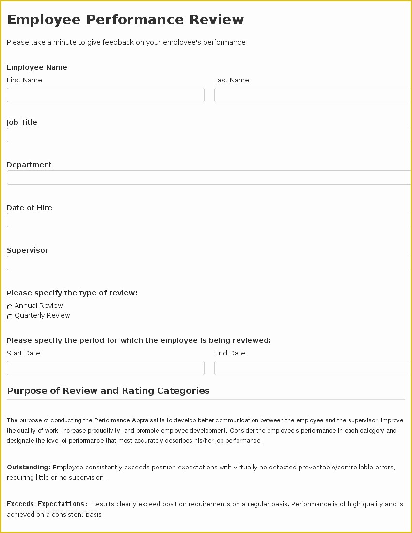 Employee Performance Agreement Template Free Of Sample Thank You Letter for Performance Evaluation Thank
