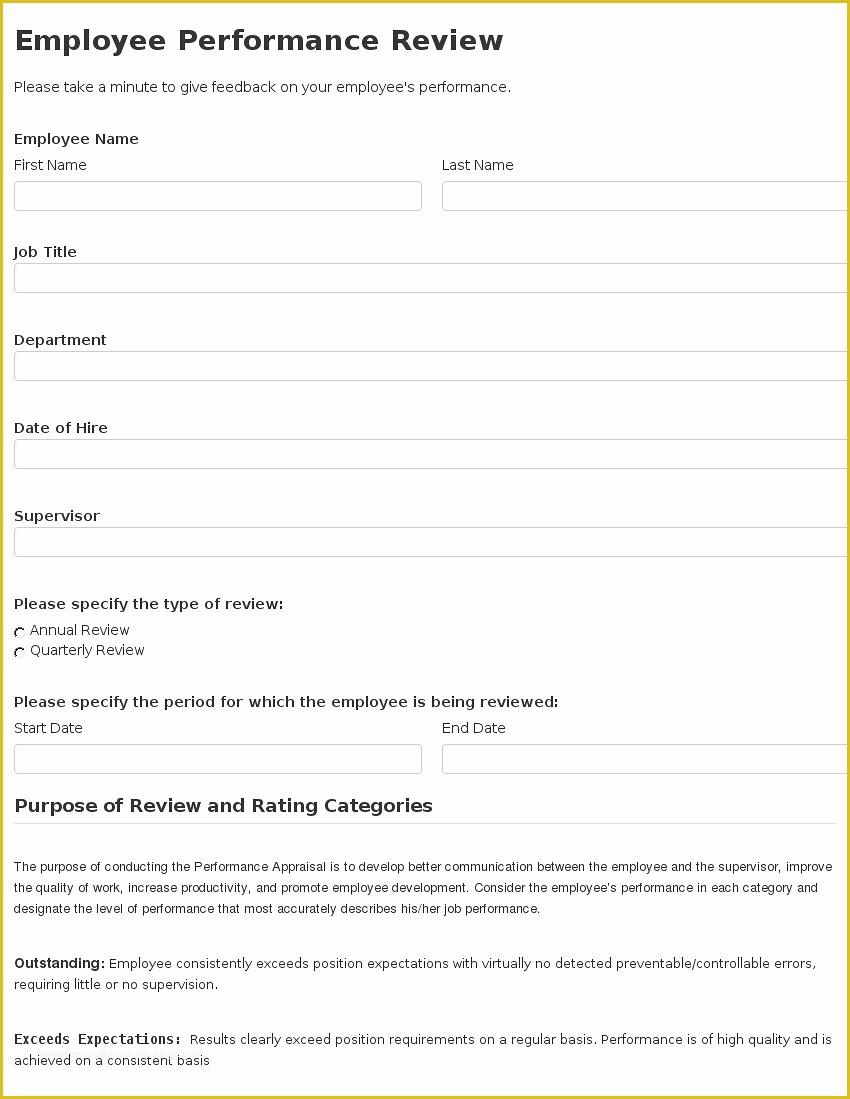 Employee Performance Agreement Template Free Of Sample Thank You Letter for Performance Evaluation Thank