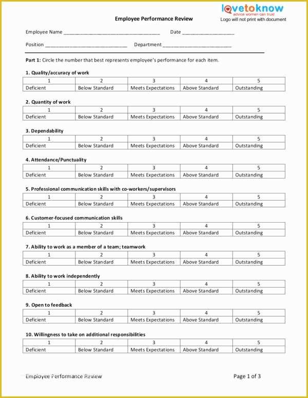 Employee Review form Template Free Of 10 Steps to Effective Employee Evaluations