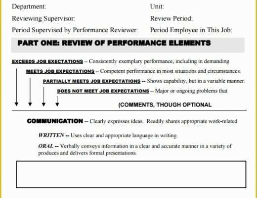 Employee Review form Template Free Of Employee Evaluation form 16 Download Free Documents In Pdf