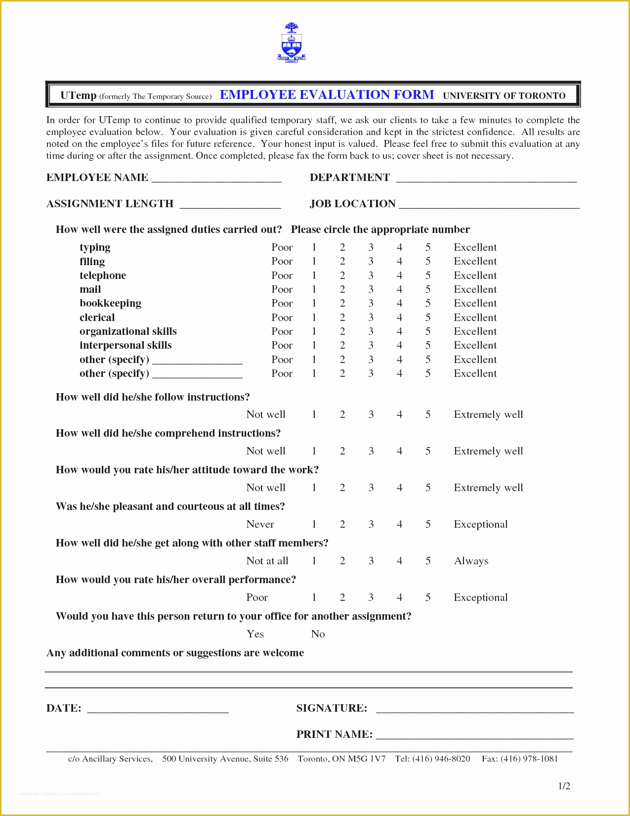 Employee Review form Template Free Of Simple Performance Appraisal Template Waiver for Liability