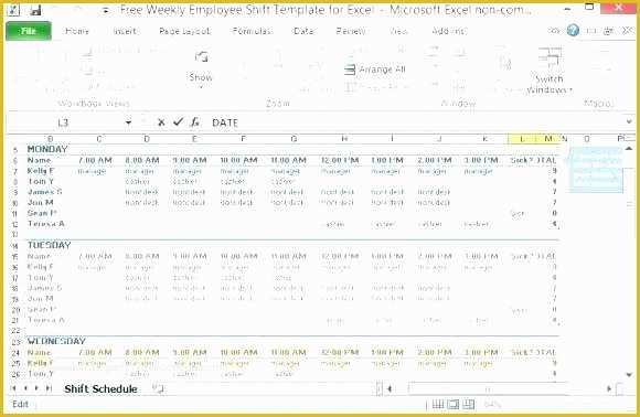 Employee Schedule Template Free Download Of Creating A Work Schedule Template