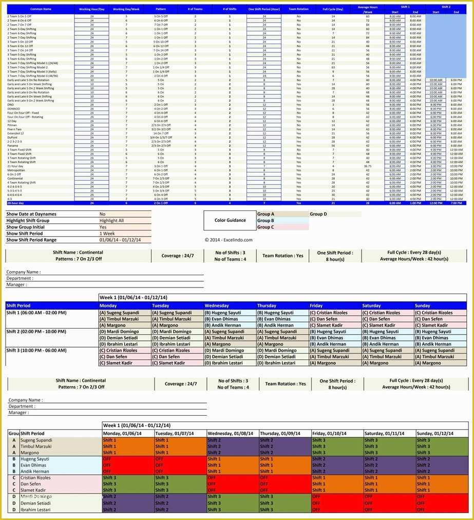 55 Employee Schedule Template Free Download