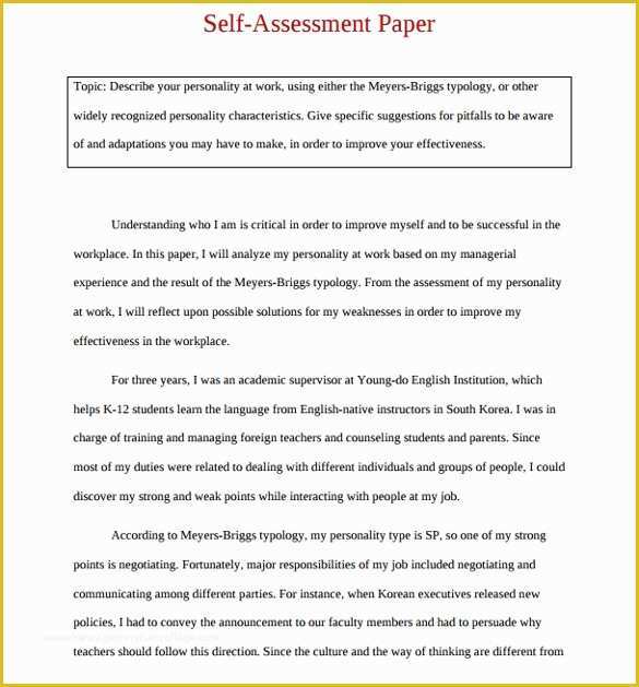 Employee Self Evaluation Template Free Of 16 Sample Employee Self Evaluation form Pdf Word Pages