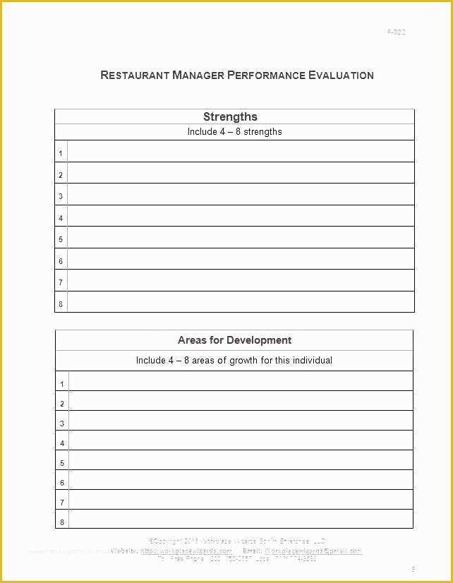 Employee Self Evaluation Template Free Of Manager Evaluation Template Self Performance Manager