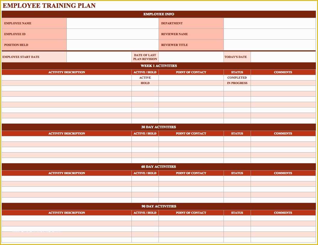 Employee Training Template Free Of Employee Training Schedule Template In Ms Excel Excel