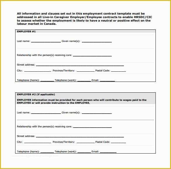 Employment Agreement Template Free Download Of 10 Job Contract Templates to Download for Free