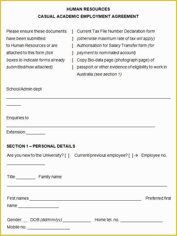 Employment Agreement Template Free Download Of 23 Hr Contract Templates Hr Templates
