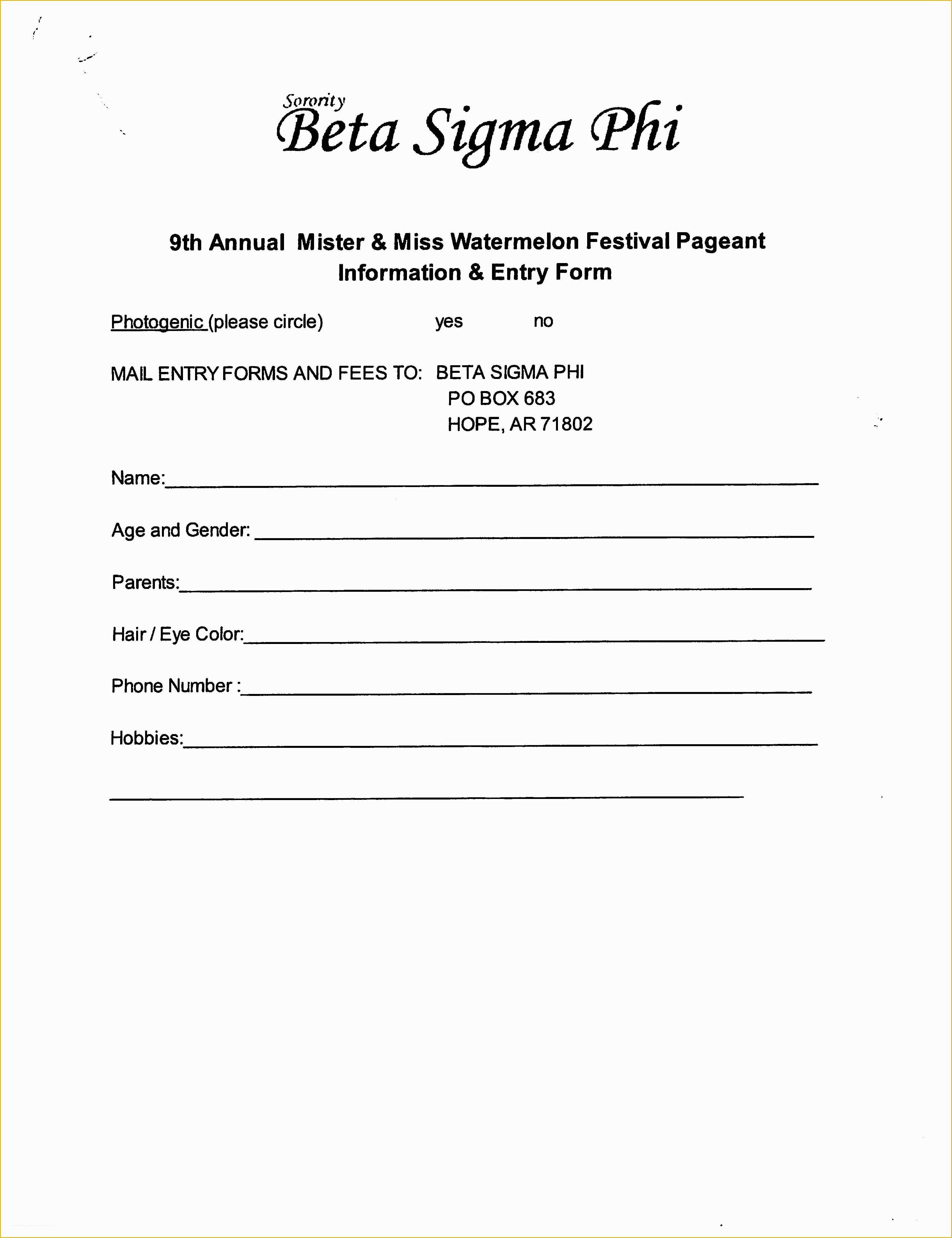 Entry form Template Free Of 5 Best Of Entry form Template Blank Quote form