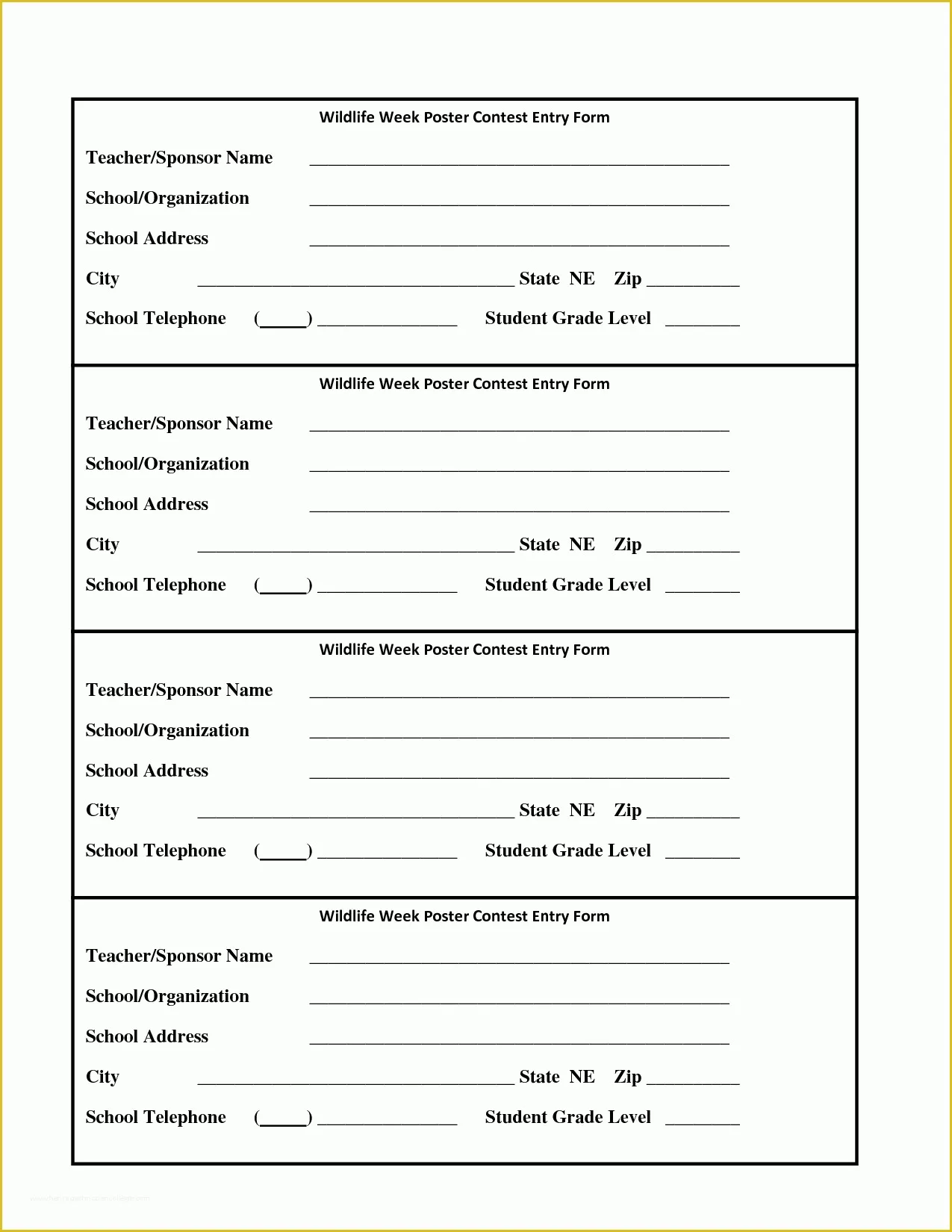 Entry form Template Free Of 6 Best Of Drawing Entry forms Printable Blank