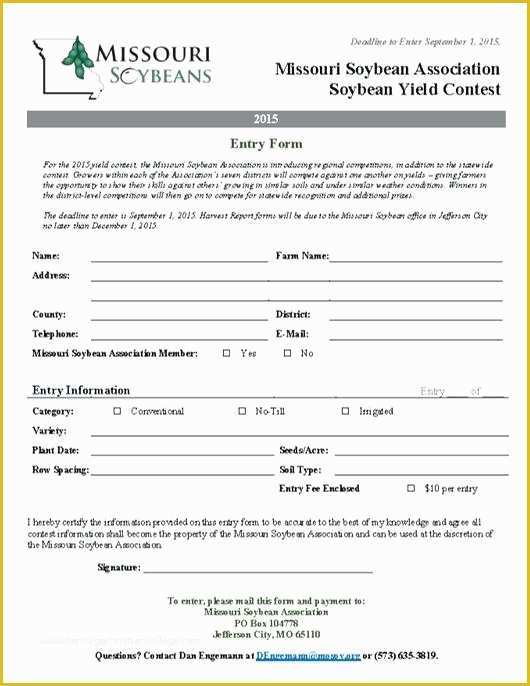 Entry form Template Free Of Contest Entry form Template Free Sample Petition Appli