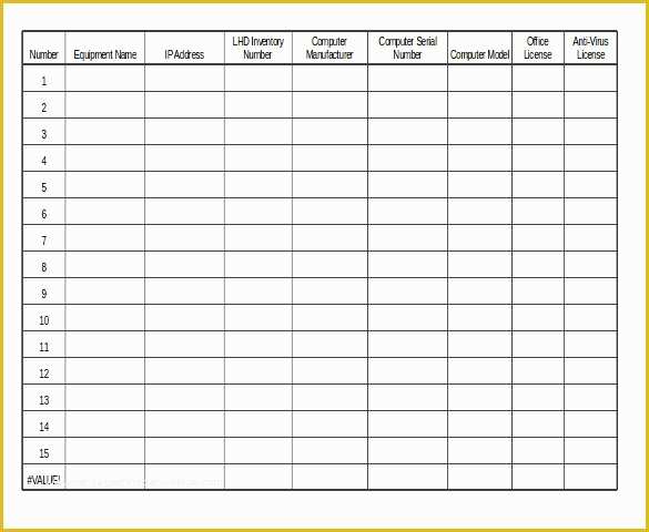 Equipment Inventory Template Free Download Of 24 Free Inventory Templates for Excel and Word You Must Have