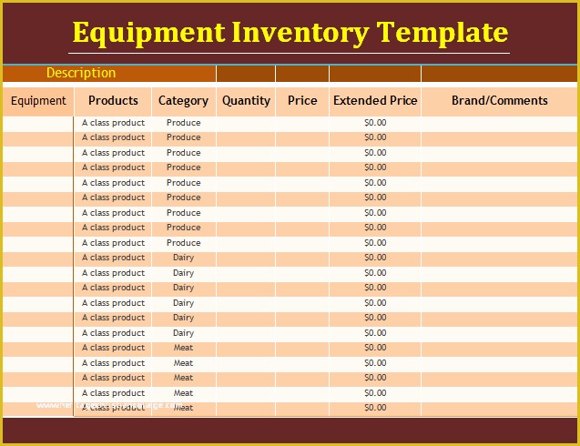 Equipment Inventory Template Free Download Of Equipment Inventory Template Free Download Aashe