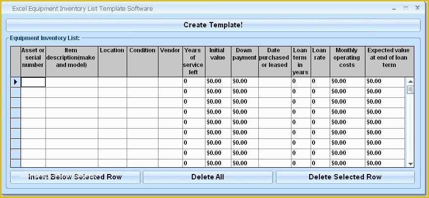 Equipment Inventory Template Free Download Of Excel Equipment Inventory List Template Free Download