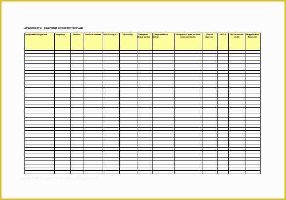 Equipment Inventory Template Free Download Of Food Inventory Template In Ms Excel format Excel Template