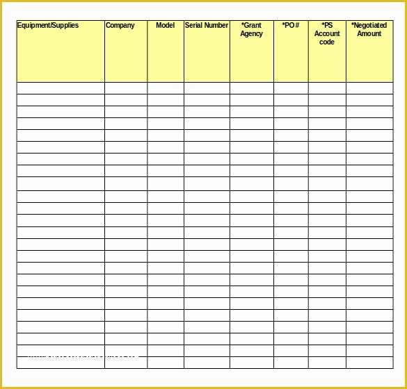 Equipment Inventory Template Free Download Of Inventory Spreadsheet Template 48 Free Word Excel