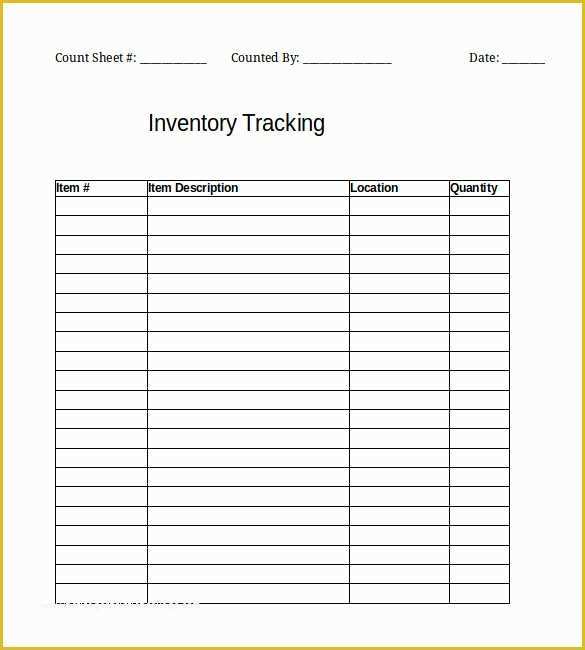 Equipment Inventory Template Free Download Of Inventory Template – 25 Free Word Excel Pdf Documents