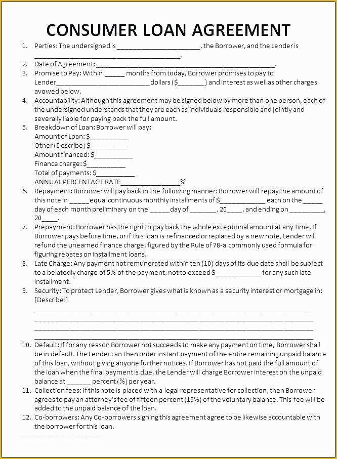 Equipment Loan Agreement Template Free Of Equipment Loan form Template