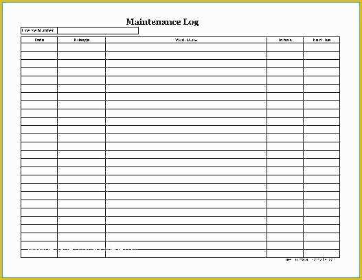 Equipment Maintenance Log Template Free Of Equipment Sign Out Sheet Template Elegant Fresh Security
