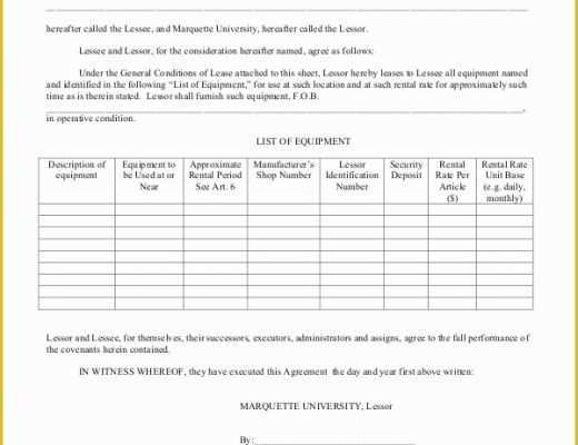Equipment Rental Contract Template Free Of 16 Rental Contract Templates Word Pages Docs