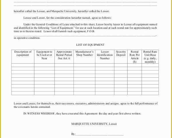 Equipment Rental Contract Template Free Of 16 Rental Contract Templates Word Pages Docs