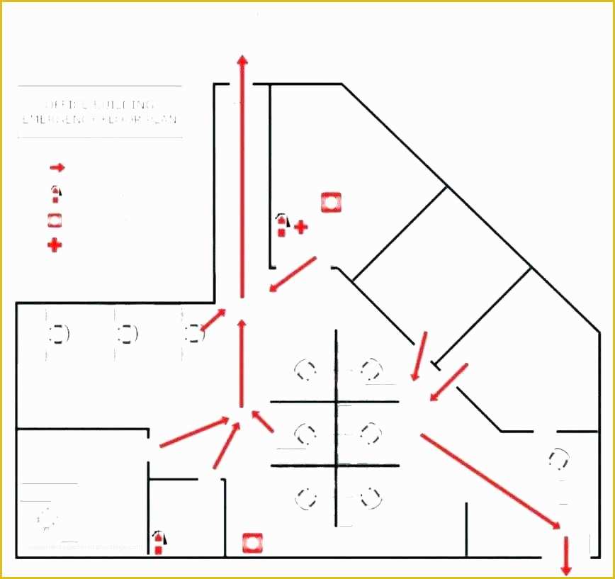 Evacuation Diagram Template Free Of Emergency Evacuation Diagram Template Fire and Evacuation