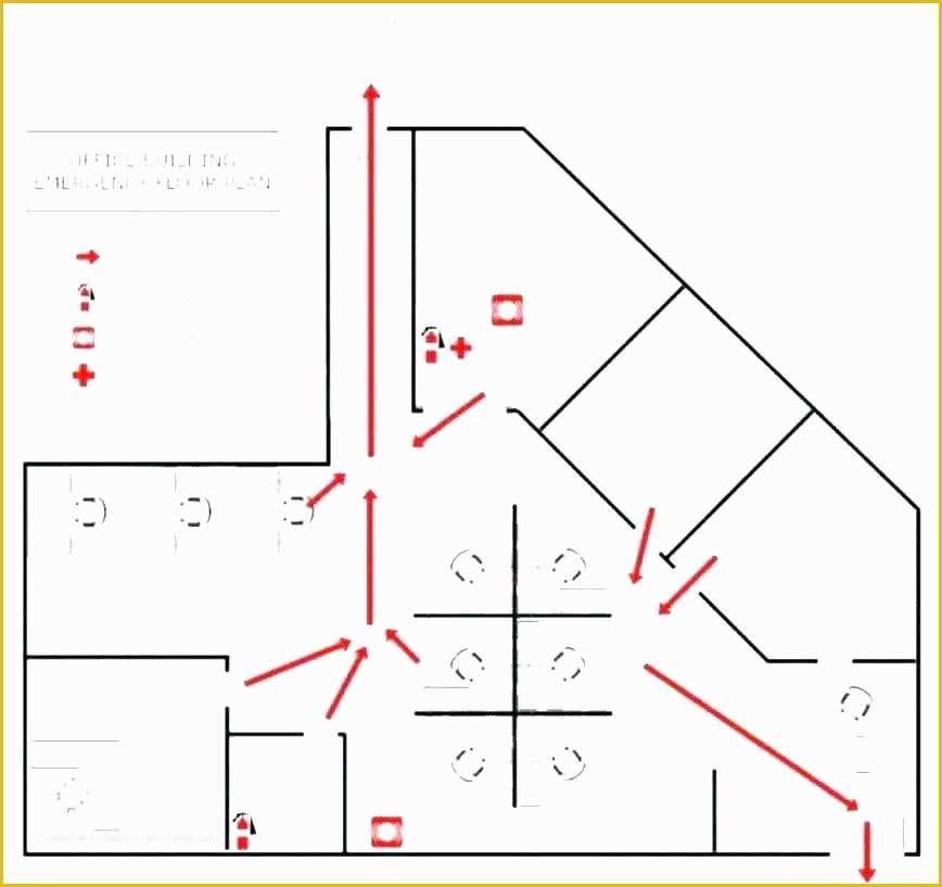 Evacuation Diagram Template Free Of Emergency Evacuation Diagram Template Fire and Evacuation