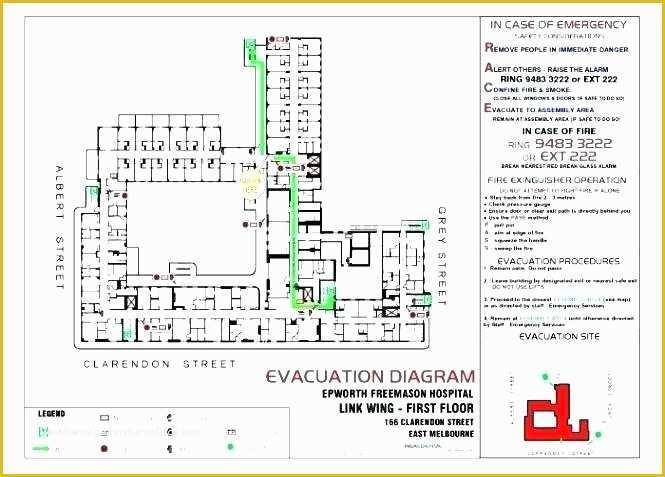 Evacuation Diagram Template Free Of Emergency Evacuation Diagram Template Fire and Evacuation