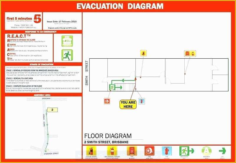 Evacuation Diagram Template Free Of Emergency Evacuation Diagram Template Fire and Evacuation