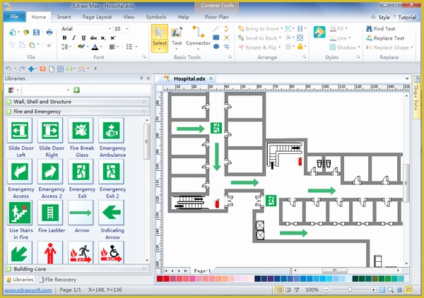 Evacuation Diagram Template Free Of Emergency Evacuation Diagrams Free Download Emergency