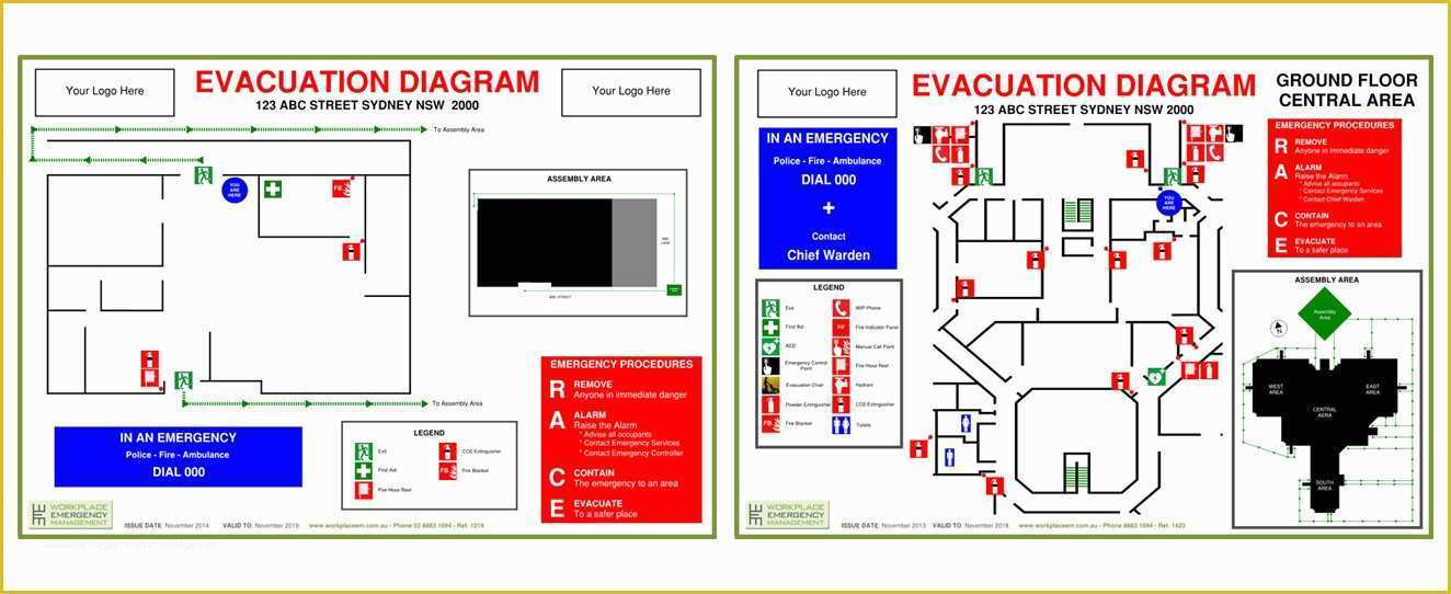 Evacuation Diagram Template Free Of Emergency Evacuation Plan Template Nsw Templates