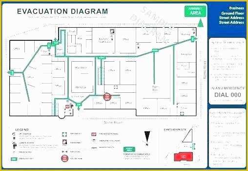 Evacuation Diagram Template Free Of Emergency Exit Map