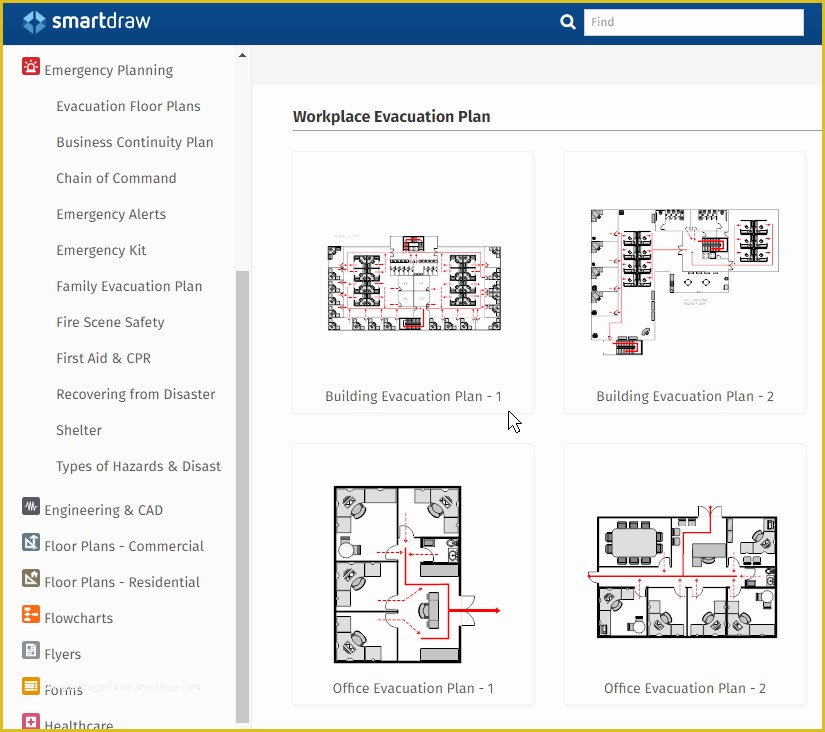 Evacuation Diagram Template Free Of Emergency Plan software Make Free Escape Plans & Fire